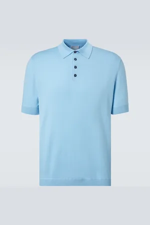 Allude Cotton, silk and cashmere polo shirt