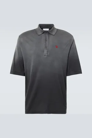 Alexander McQueen OmbrÃ© cotton polo shirt