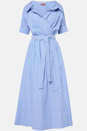 Altuzarra Lydia striped cotton midi dress