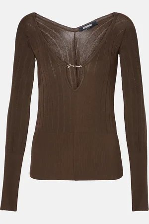 Jacquemus PralÃ¹ logo ribbed-knit top