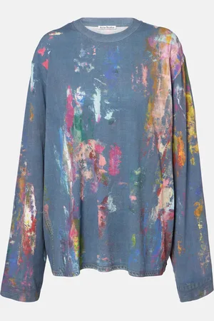 Acne Studios Edden printed cotton-blend T-shirt