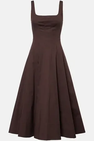 Staud Wells cotton midi dress