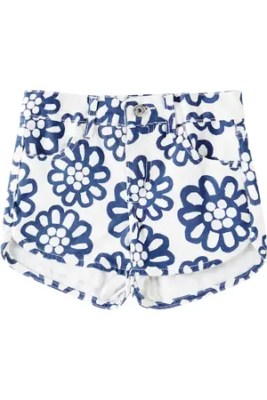 FÁBULA FÃ¡bula Floral denim shorts