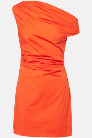 Staud Phare draped cotton minidress