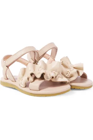 Donsje Fine ruffled leather sandals