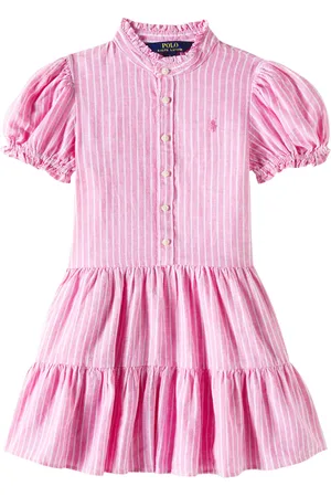 Ralph Lauren Striped tiered linen and cotton dress
