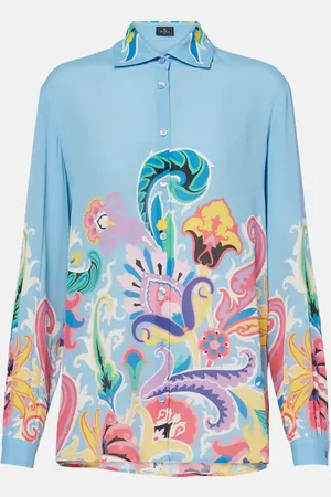Etro Printed satin shirt