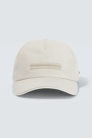 Ermenegildo Zegna Logo leather-trimmed baseball cap