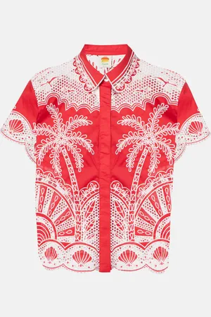 Farm Rio Palm Trees cotton shirt
