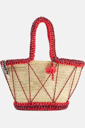 ALÉMAIS AlÃ©mais Lalo Maxi macramÃ© basket bag