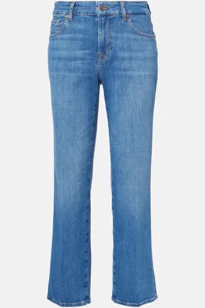 7 for all Mankind Calie mid-rise straight jeans