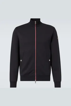 Moncler Cotton jersey zip-up sweater