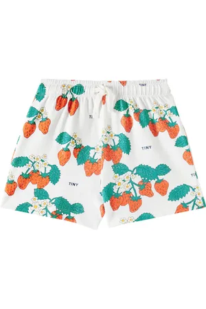 Tiny Cottons Strawberries cotton jersey shorts
