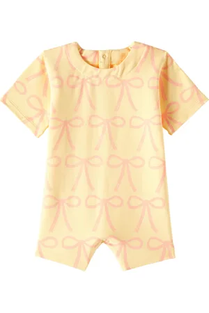 Tiny Cottons Baby Bows cotton-blend jersey onesie