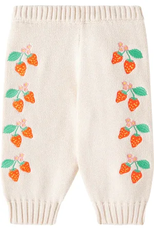 Tiny Cottons Baby Strawberries knitted cotton pants