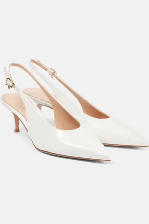 Gianvito Rossi Robbie Sling 55 leather slingback pumps