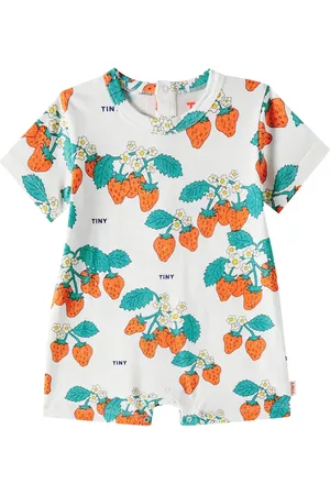 Tiny Cottons Baby Strawberries cotton jersey onesie