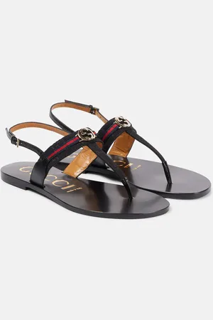 Gucci Interlocking G canvas sandals