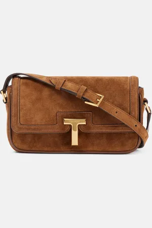 Tom Ford Wallis Mini suede crossbody bag
