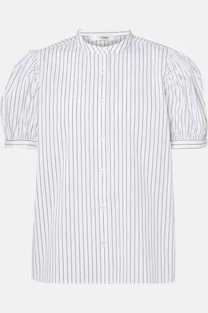 Frame The Gathered cotton-blend top