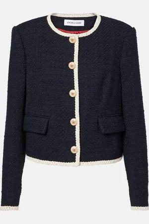 VERONICA BEARD Mabel cropped tweed jacket