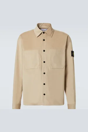 Stone Island Compass cotton corduroy shirt