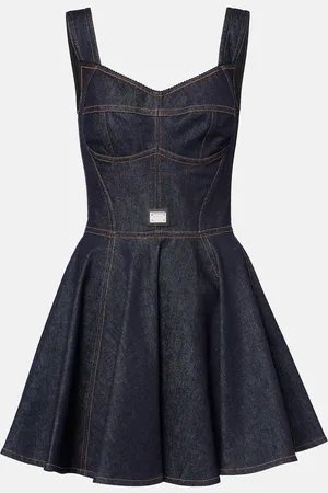 Dolce & Gabbana Denim bustier dress