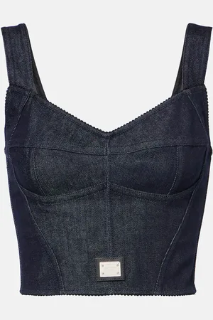 Dolce & Gabbana Denim bustier top