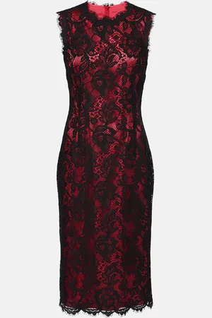 Dolce & Gabbana Cotton-blend lace midi dress