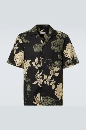 Moncler Printed cotton poplin shirt