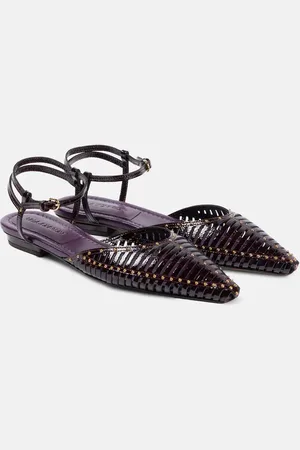ULLA JOHNSON Violette patent leather flats