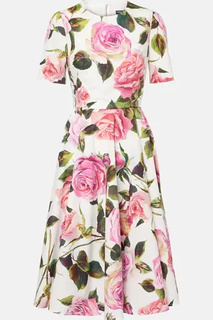 Dolce & Gabbana Floral cotton midi dress