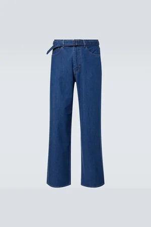 Auralee Belted straight jeans