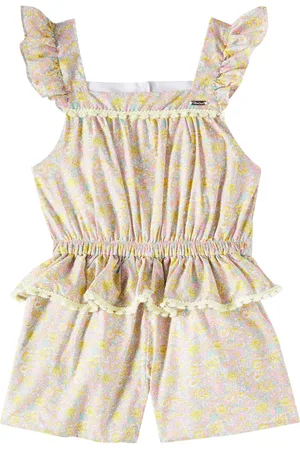 PATACHOU Floral cotton poplin romper