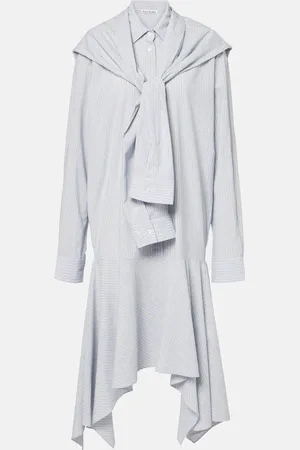 Acne Studios Layered striped shirt dress