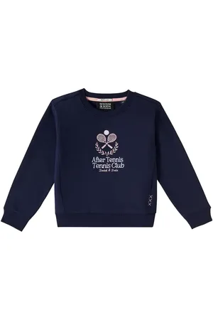 Scotch&Soda Embroidered cotton-blend jersey sweatshirt