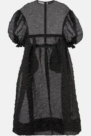 Simone Rocha Gathered puff-sleeve midi dress