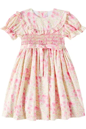 La Coqueta Silvana floral smocked cotton dress