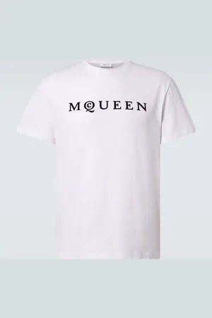 Alexander McQueen Logo printed cotton T-shirt