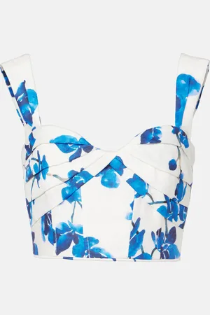 Rebecca Vallance Orchid Blues floral top