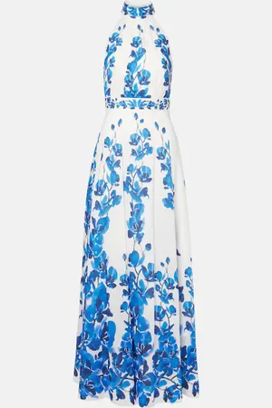 Rebecca Vallance Orchid Blues floral maxi dress