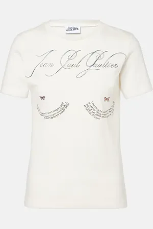 Jean Paul Gaultier Logo printed cotton jersey t-shirt