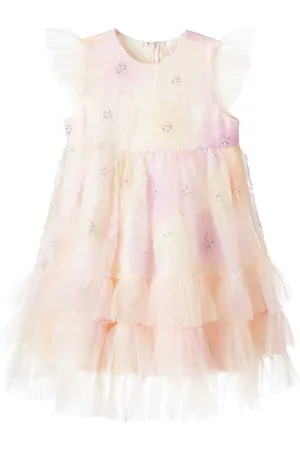 Tutu Du Monde Muse embellished floral tiered tulle dress