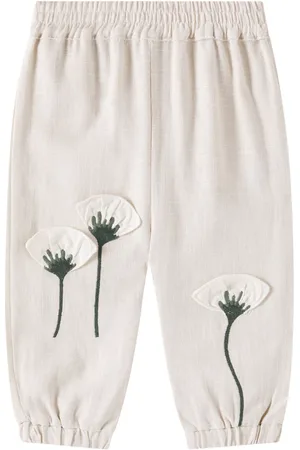 Donsje Baby Anje embroidered linen pants
