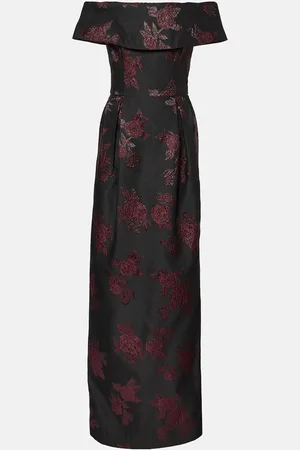 Rebecca Vallance Florentina off-shoulder floral gown