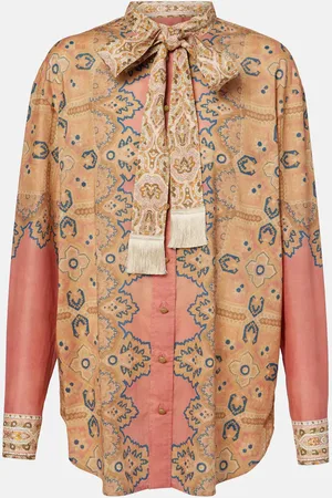 VALENTINO Voyage Imaginaire cotton muslin blouse