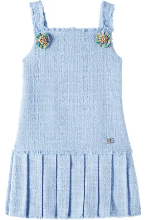 Dolce & Gabbana Embellished tweed cotton-blend dress