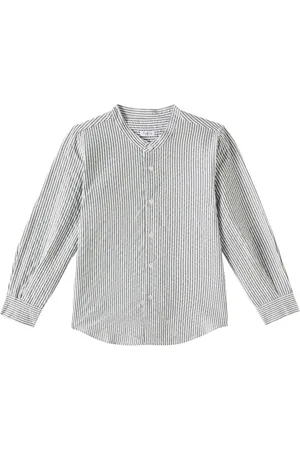 Il gufo Striped cotton shirt