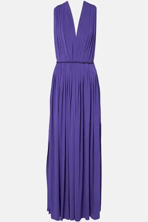Max Mara Walter pleated jersey maxi dress