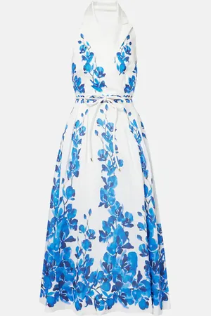 Rebecca Vallance Orchid Blues floral midi dress